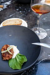 Culinary tasting menu featuring iberian pork and sherry in Seville