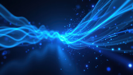 Obraz premium An abstract digital art representation of continuous integration and delivery process using software development tools such as Docker, Kubernetes, and DevOps practices.