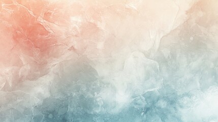 Fototapeta premium Abstract ice texture with pastel blue and peach gradient
