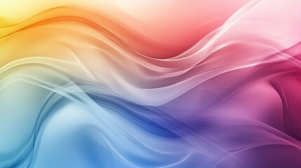 Naklejka premium Vibrant abstract waves in multicolored gradient swirls