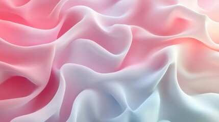 Obraz premium Soft pastel abstract wave texture in pink and blue tones