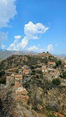 Obraz premium Old town on the mountains