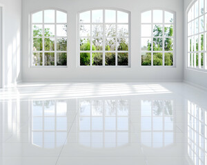 Modern Room with Windows