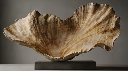 Abstract Wooden Sculpture Art Organic Modern Design