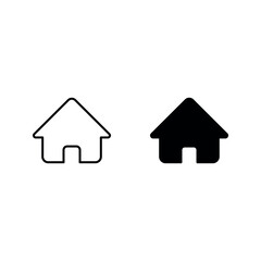 Fototapeta premium home icon set color editable