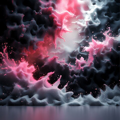 pink, black, white,  background, abstract dark banner, glowing light swirl noise texture poster header backdrop design