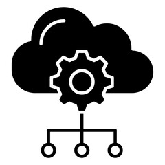 Obraz premium Cloud Management icon