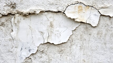 Obraz premium Close-up of a weathered wall with peeling paint.