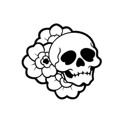 human skull vector illustration