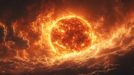 Massive red giant star nearing the end of its life its outer layers expanding into deep space ultra realistic cosmic photography