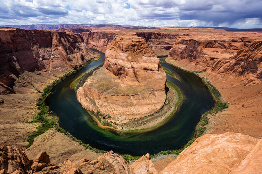 The river in Horseshoe Bend in northern Arizona. - Powered by Adobe