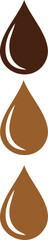 set of coffee drops