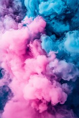 Fototapeta premium A billowing, pastel-to-neon gradient dissolving into vibrant, flowing paint waves, evoking a sense of endless motion
