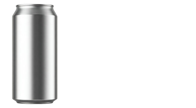 330 ml, 0.3l aluminum beverage drink soda can for ad advertisement blank empty, isolated on white and transparent background. PNG file graphic resource