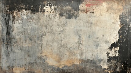 Obraz premium Abstract art in grayscale and muted earth tones.