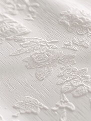 Obraz premium An elegant embossed logo mockup on textured paper, suitable for demonstrating branding with a sophisticated touch in a professional studio