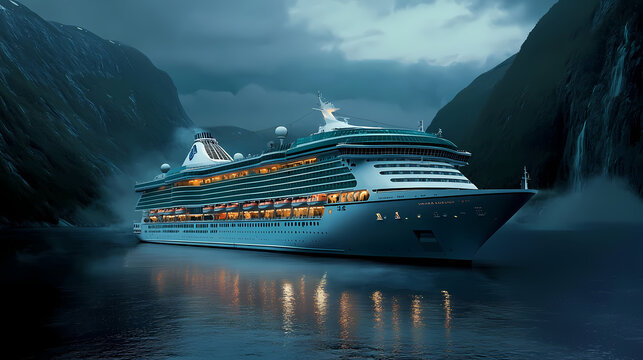 Explore the majesty of the seas ship: a stunning ocean adventure with elegant design and unmatched amenities. Majesty - Mountain. Illustration