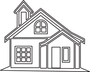 house sketch vector illustration