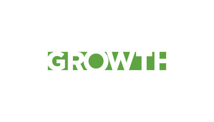 minimal growth logo design template. abstract shapes logo design graphic vector illustration. Symbol, icon, creative.