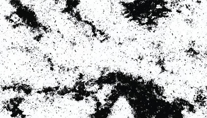 Grunge black and white seamless pattern. Monochrome abstract texture. Background of cracks, scuffs, chips, stains, ink spots, lines. Grunge pattern. 