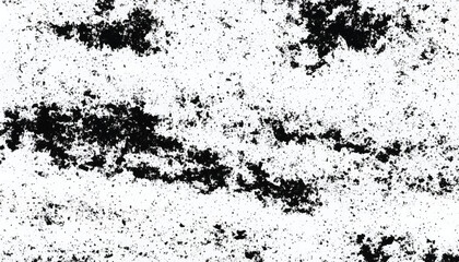 Grunge black and white seamless pattern. Monochrome abstract texture. Background of cracks, scuffs, chips, stains, ink spots, lines. Grunge pattern. 