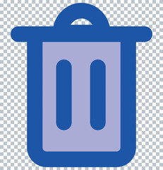 Delete icon, Bin icon, trash can. 