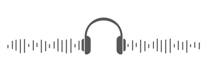 bluetooth headphones icon set on white background