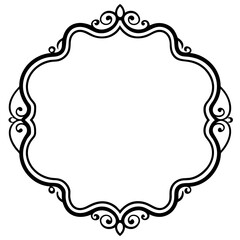 a beautiful classic vintage ornate decorative frame vector illustration