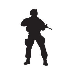 military soldier silhouette