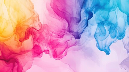 Colorful smoke swirls abstract background, design element (1)