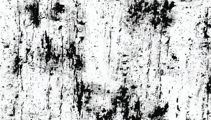 Grunge black and white seamless pattern. Monochrome abstract texture. Background of cracks, scuffs, chips, stains, ink spots, lines. Grunge pattern. 