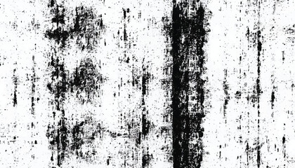 Grunge black and white seamless pattern. Monochrome abstract texture. Background of cracks, scuffs, chips, stains, ink spots, lines. Grunge pattern. 