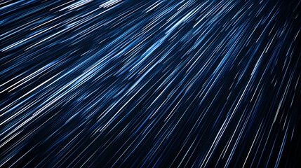 Obraz premium Abstract blue speed lines against a black background, speed lines, abstract, motion, speed, movement, blue, lines. Movement - Waves. Illustration