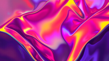 Obraz premium purple pink Abstract Holographic Texture Background with Fluid Iridescent Colors