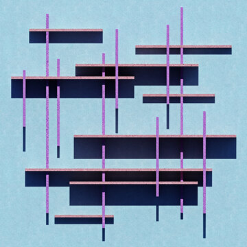 Pastel Scape Abstract Artwork