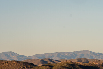 Fototapeta premium desert landscape with mountains