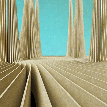 Pastel Scape Abstract Artwork