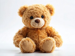 Adorable Teddy Bear on White Background - Perfect for Children's Products