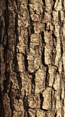 Obraz premium Detailed Tree Bark Texture with Intricate Patterns and Natural Hues