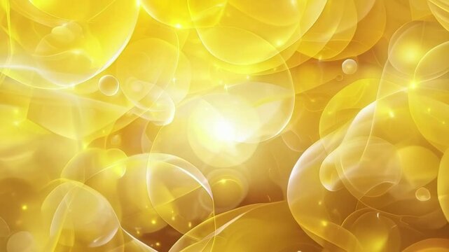 Abstract background. Trendy business website template with copy space. Nice yellow texture with yellow transparent stripes. Raster image. Smooth lines, circles