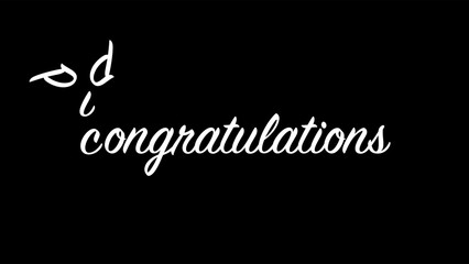 vector illustration of an abstract congratulations card