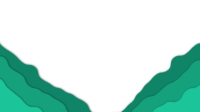Minimalist Green Layered Abstract Design