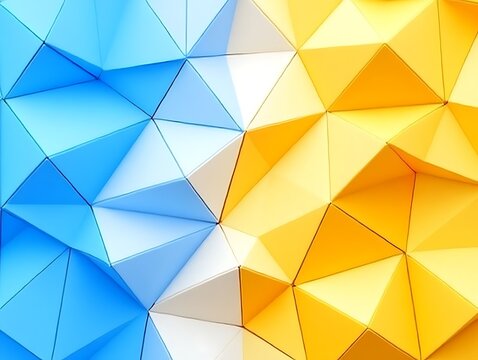 Abstract crystalline mosaic background in contrasting vibrant color scheme
