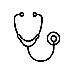 Stethoscope icon illustration on white background