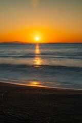 野蒜海岸2月最後の日の出