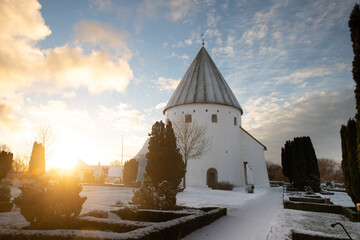 church in the winter