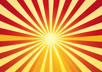 sunrise with vintage style abstract sun rays