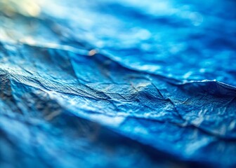 Blue Paper Texture: Double Exposure Abstract Background for Design