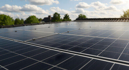 solar panels on a rooftop generating clean energy sustainable power solar technology innovation