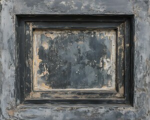 Distressed Dark Wood Frame Background Texture